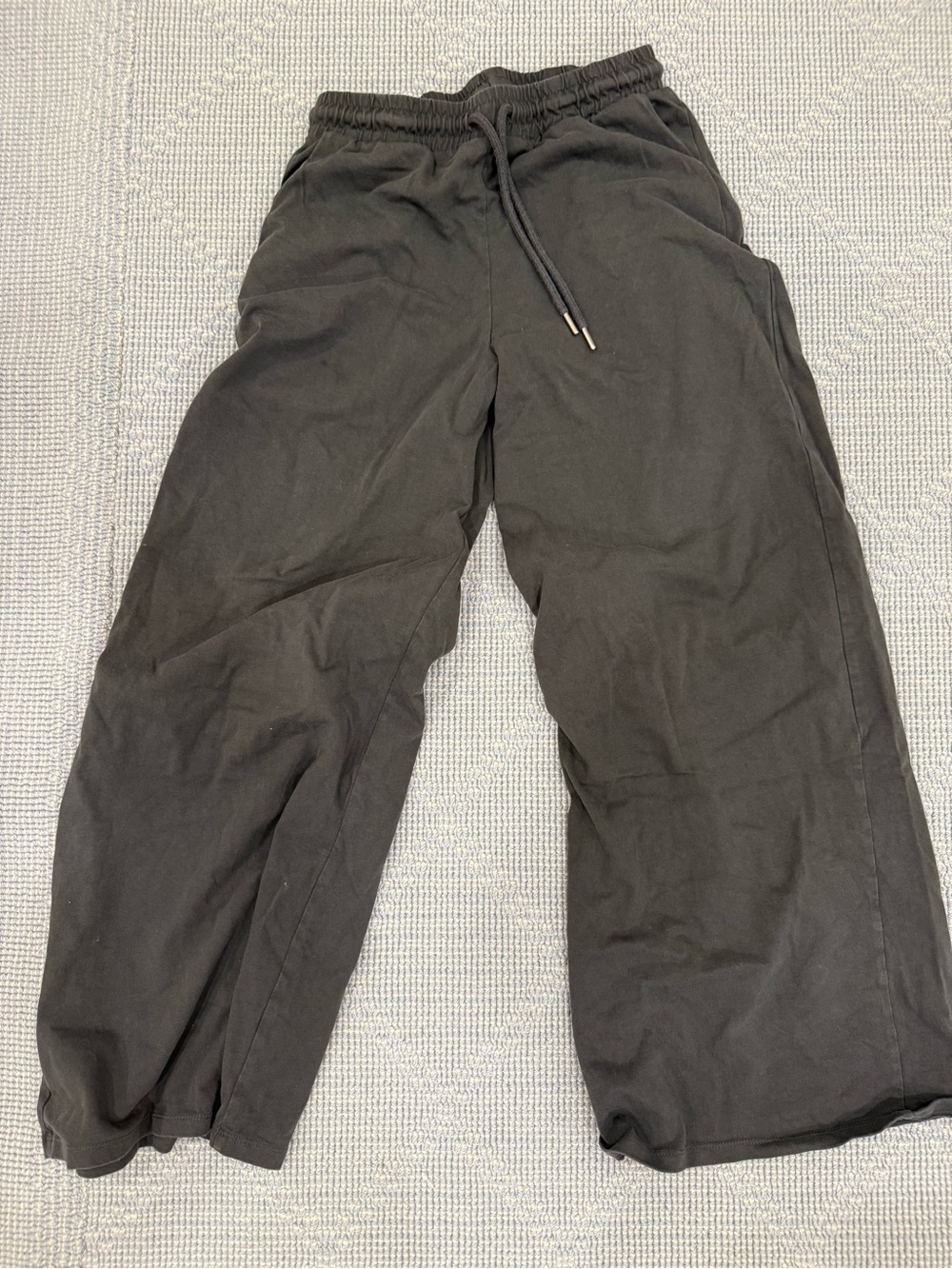 Zara Men's Black Drawstring Relaxed-Fit Joggers